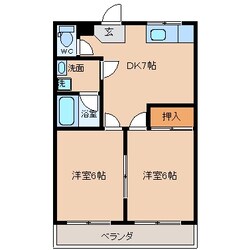 ウェルネスハイツ茶屋の物件間取画像